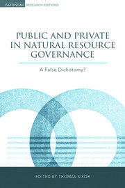 Public and Private in Natural Resource Governance: A False Dichotomy? book cover