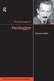 The Philosophy of Heidegger book cover