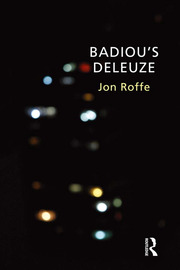 Badiou's Deleuze book cover