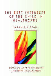 The Best Interests of the Child in Healthcare book cover