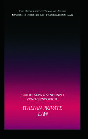 PB Direct Italian Private Law book cover