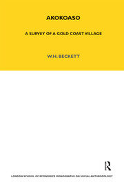Akokoaso: A Survey of a Gold Coast Village book cover