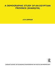 A Demographic Study of an Egyptian Province (Sharquiya) book cover