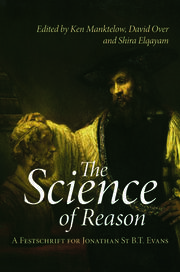 The Science of Reason: A Festschrift for Jonathan St B.T. Evans book cover