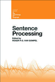 Sentence Processing book cover