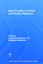 New Frontiers in Work and Family Research book cover