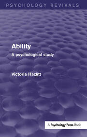Ability: A Psychological Study book cover