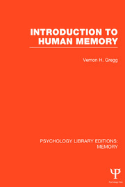 Introduction to Human Memory (PLE: Memory) book cover