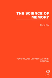 The Science of Memory (PLE: Memory) book cover