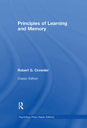 Principles of Learning and Memory: Classic Edition book cover