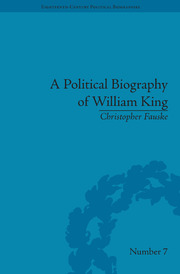 A Political Biography of William King book cover