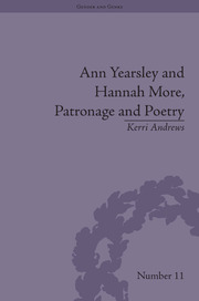 Ann Yearsley and Hannah More, Patronage and Poetry: The Story of a Literary Relationship book cover