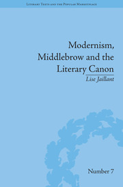 Modernism, Middlebrow and the Literary Canon: The Modern Library Series, 1917–1955 book cover