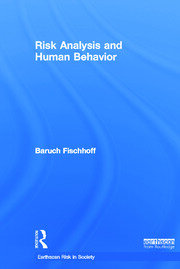 Risk Analysis and Human Behavior book cover