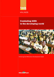 UN Millennium Development Library: Combating AIDS in the Developing World book cover