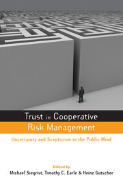 Trust in Risk Management: Uncertainty and Scepticism in the Public Mind book cover