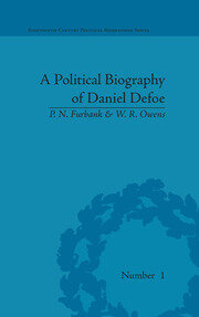 A Political Biography of Daniel Defoe book cover