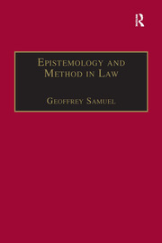 Epistemology and Method in Law book cover