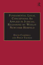 Fundamental Legal Conceptions As Applied in Judicial Reasoning by Wesley Newcomb Hohfeld book cover