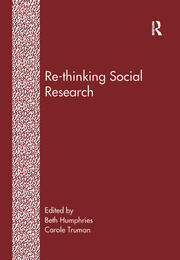 Re-Thinking Social Research: Anti-Discriminatory Approaches in Research Methodology book cover