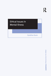 Ethical Issues in Mental Illness book cover