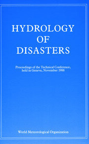 Hydrology of Disasters: Proceedings of the World Meteorological Organization Technical Conference Held in Geneva, November 1988 book cover