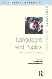 Languages and Publics: The Making of Authority book cover