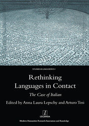Rethinking Languages in Contact: The Case of Italian book cover