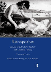 Retrospectives: Essays in Literature, Poetics and Cultural History book cover