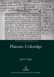 Platonic Coleridge book cover