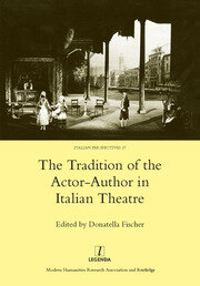 The Tradition of the Actor-author in Italian Theatre book cover