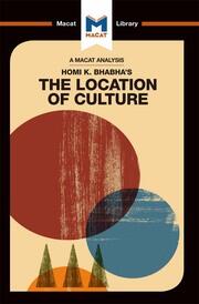 An Analysis of Homi K. Bhabha's The Location of Culture book cover
