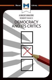 An Analysis of Robert A. Dahl's Democracy and its Critics book cover