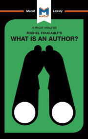An Analysis of Michel Foucault's What is an Author? book cover