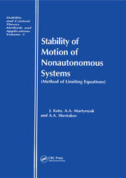 Stability of Motion of Nonautonomous Systems (Methods of Limiting Equations): (Methods of Limiting Equations book cover