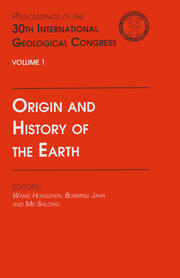 Origin and History of the Earth: Proceedings of the 30th International Geological Congress, Volume 1 book cover
