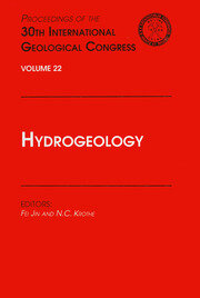 Hydrogeology: Proceedings of the 30th International Geological Congress, Volume 22 book cover