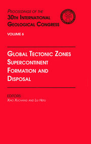 Global Tectonic Zones, Supercontinent Formation and Disposal: Proceedings of the 30th International Geological Congress, Volume 6 book cover