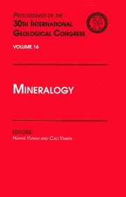 Mineralogy: Proceedings of the 30th International Geological Congress, Volume 16 book cover