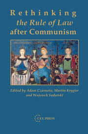 Rethinking the Rule of Law after Communism book cover