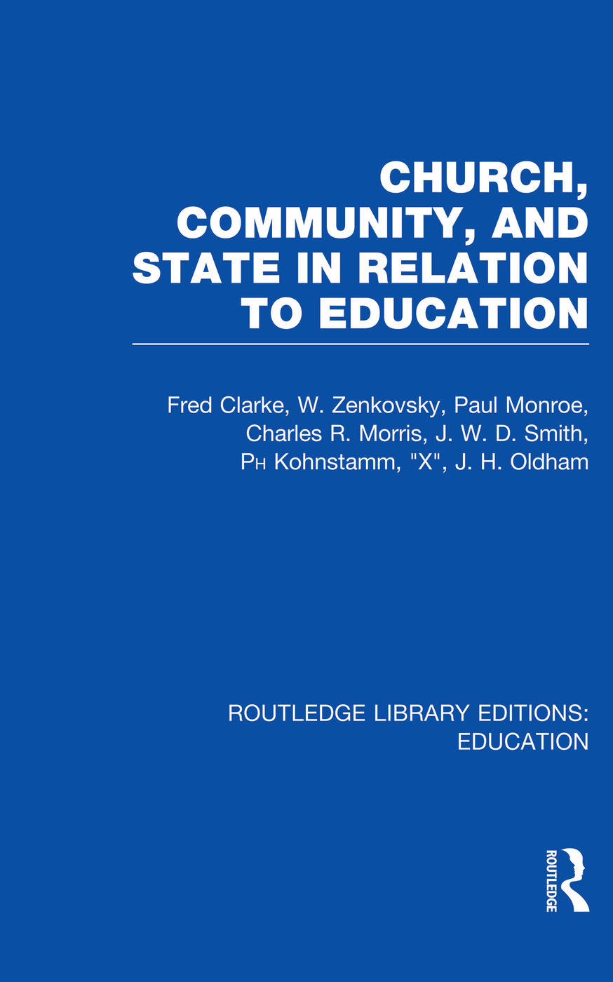 Church Community And State In Relation To Education Towards A Theory